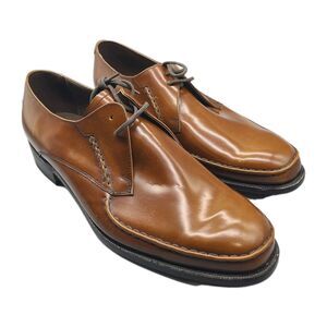 Barker Pitney oxford Brown Leather Hi Shine Lace Up Shoes Men's US 11.5/ UK 10.5